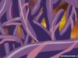 Щупальце creature invades в magnificent ninja дівчинки