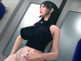 挑発的 アニメの 実行 手コキ